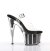 Pleaser ADORE-708G Clear/Black Glitter Inserts EU-35 / US-5