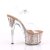 Pleaser ADORE-708G Clear/Rose Gold Glitter EU-40 / US-10