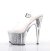 Pleaser ADORE-708G Clear/Silver Glitter Inserts EU-35 / US-5