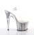 Pleaser ADORE-708G Clear/Silver Glitter Inserts EU-37 / US-7