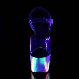 Pleaser ADORE-708GXY Clear/Neon Galaxy Glitter EU-35 / US-5