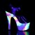 Pleaser ADORE-708GXY Clear/Neon Galaxy Glitter EU-35 / US-5