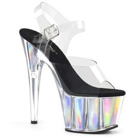 Pleaser ADORE-708HGI Clear/Silver Hologram Inserts EU-35...