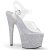 Pleaser ADORE-708HMG Clear/Silver Multi Glitter EU-35 / US-5
