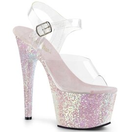 Pleaser ADORE-708LG Clear/Opal Multi Glitter EU-35 / US-5