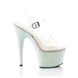 Pleaser ADORE-708LG Clear/Opal Multi Glitter EU-35 / US-5