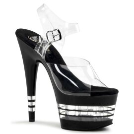 Pleaser ADORE-708LN Clear/Black EU-37 / US-7