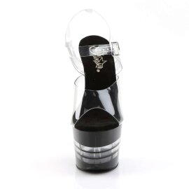 Pleaser ADORE-708LN Clear/Black EU-37 / US-7