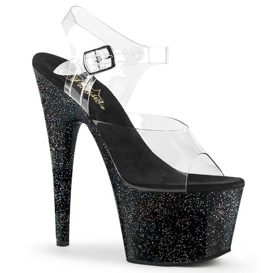 Pleaser ADORE-708MG Clear/Black EU-35 / US-5