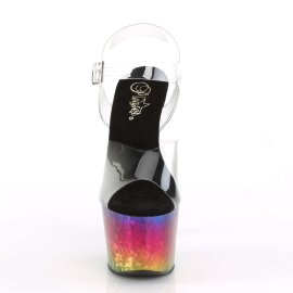Pleaser ADORE-708MRB Clear/Metallic Rainbow EU-35 / US-5