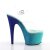 Pleaser ADORE-708OMBRE Clear/Aqua-Blue Ombre EU-36 / US-6