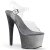 Pleaser ADORE-708OMBRE Clear/Silver-Black Ombre EU-41 / US-11