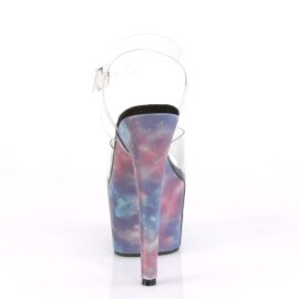 Pleaser ADORE-708REFL Clear/Purple-Blue Reflective EU-36 / US-6