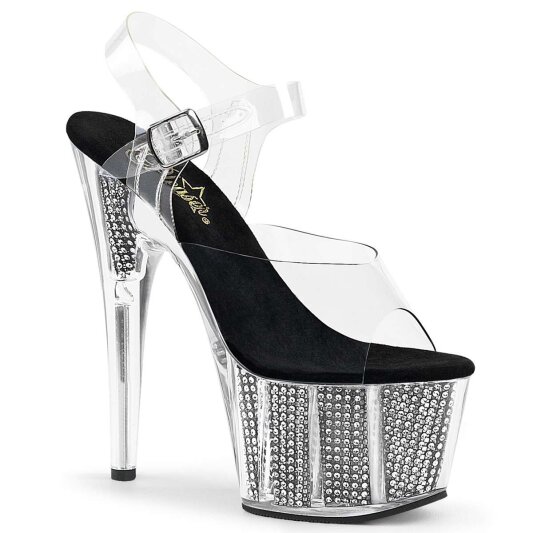 Pleaser ADORE-708SRS Clear/Black SRS EU-35 / US-5