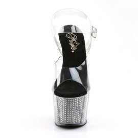 Pleaser ADORE-708SRS Clear/Black SRS EU-35 / US-5