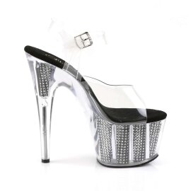 Pleaser ADORE-708SRS Clear/Black SRS EU-35 / US-5