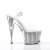 Pleaser ADORE-708SRS Clear/Silver SRS EU-41 / US-11