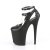 Pleaser FLAMINGO-850 Platform Sandalettes Synthetic Leather Black EU-38 / US-8
