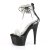 Pleaser ADORE-727RS Platform Sandals Rhinestone Transparent Black EU-39 / US-9 B-Stock