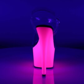 Pleaser ADORE-708UV Clear/Neon Pink EU-41 / US-11