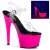 Pleaser ADORE-708UV Clear/Neon Pink EU-41 / US-11