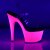 Pleaser ADORE-708UV Clear/Neon Pink EU-42 / US-12
