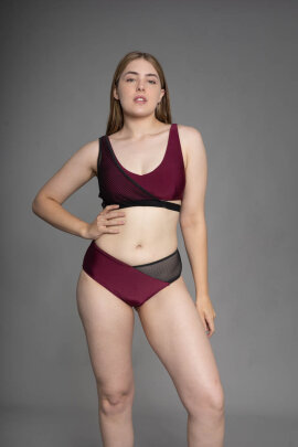 Zasha Polewear Top Zoey Mulberry XL