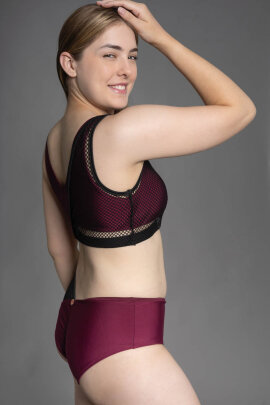 Zasha Polewear Top Zoey Mulberry XL
