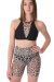 Dragonfly Biker Shorts Zoe Mesh Leopard