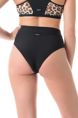 Dragonfly Shorts Molly Black Leopard Mesh L