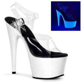 Pleaser ADORE-708UV Clear/Neon White EU-37 / US-7