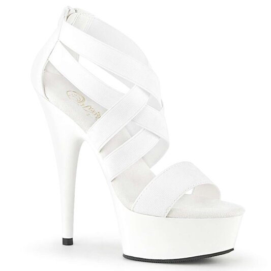 Pleaser Sandal DELIGHT-669 White EU-35 / US-5