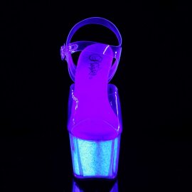 Pleaser ADORE-708UVG Clear/Neon Opal Glitter EU-35 / US-5