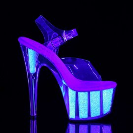 Pleaser ADORE-708UVG Clear/Neon Opal Glitter EU-35 / US-5
