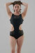 Juicee Peach Bodysuit Boston Black
