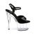 Pleaser ADORE-709 Black Patent/ Clear EU-35 / US-5