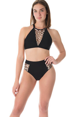 Dragonfly Top Victoria Leopard Mesh XL