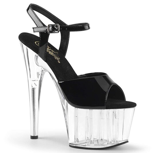 Pleaser ADORE-709 Black Patent/ Clear EU-37 / US-7