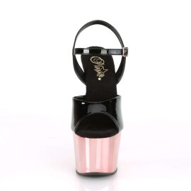 Pleaser ADORE-709 Black Patent/Rose Gold Chrome EU-35 / US-5