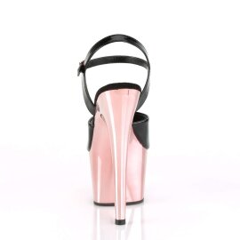 Pleaser ADORE-709 Black Patent/Rose Gold Chrome EU-35 / US-5
