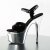 Pleaser ADORE-709 Black Patent/Silver Chrome EU-35 / US-5