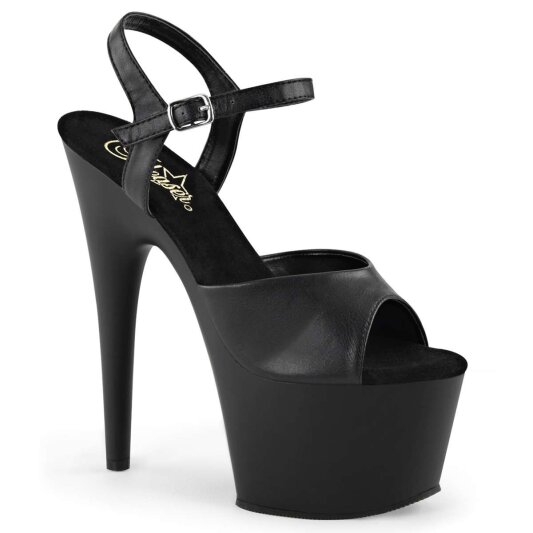 Pleaser ADORE-709 Black Faux Leather/Black Matte EU-37 / US-7