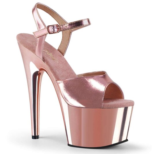 Pleaser ADORE-709 Rose Gold Met. Pu/Rose Gold Chrome EU-35 / US-5