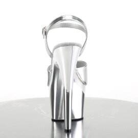 Pleaser ADORE-709 Silver Metallic Pu/Silver Chrome EU-37 / US-7