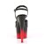 Pleaser ADORE-709BR-H Black Patent/Black-Red EU-37 / US-7