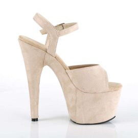 Pleaser ADORE-709FS Beige Faux Suede/Beige Faux Suede EU-35 / US-5