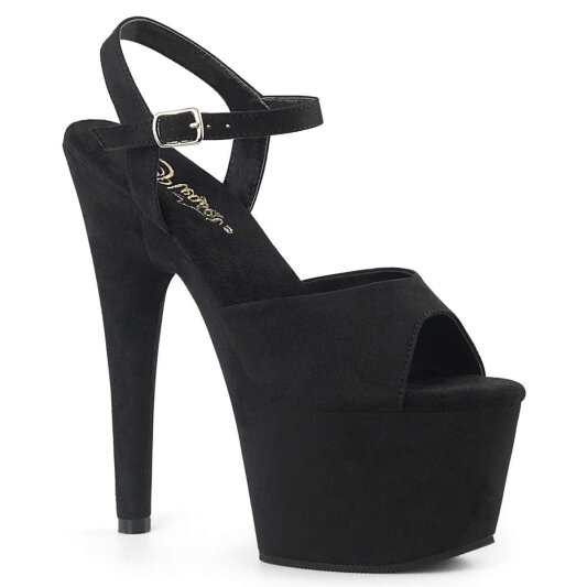 Pleaser ADORE-709FS Black Faux Suede/Black Faux Suede EU-37 / US-7