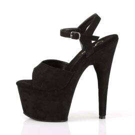 Pleaser ADORE-709FS Black Faux Suede/Black Faux Suede EU-37 / US-7