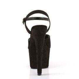 Pleaser ADORE-709FS Black Faux Suede/Black Faux Suede EU-38 / US-8