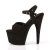 Pleaser ADORE-709FS Black Faux Suede/Black Faux Suede EU-38 / US-8